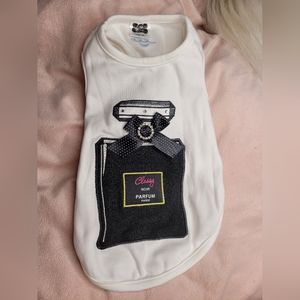 "Classy" perfume bottle sweater for the glamorous pup